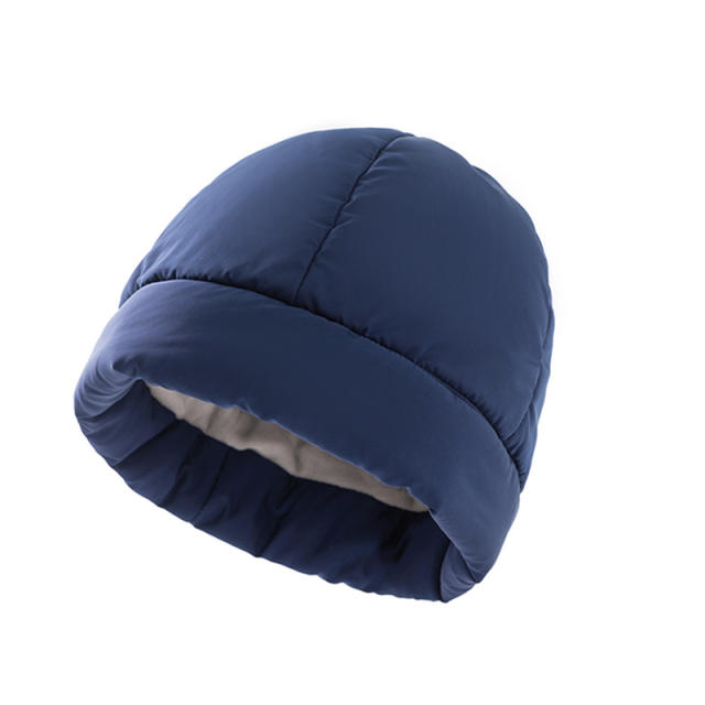 Winter down Cotton Hat Women's Winter Casual Warm Cold-Proof Liner Windproof Fleece-Lined Thickeneded Hat