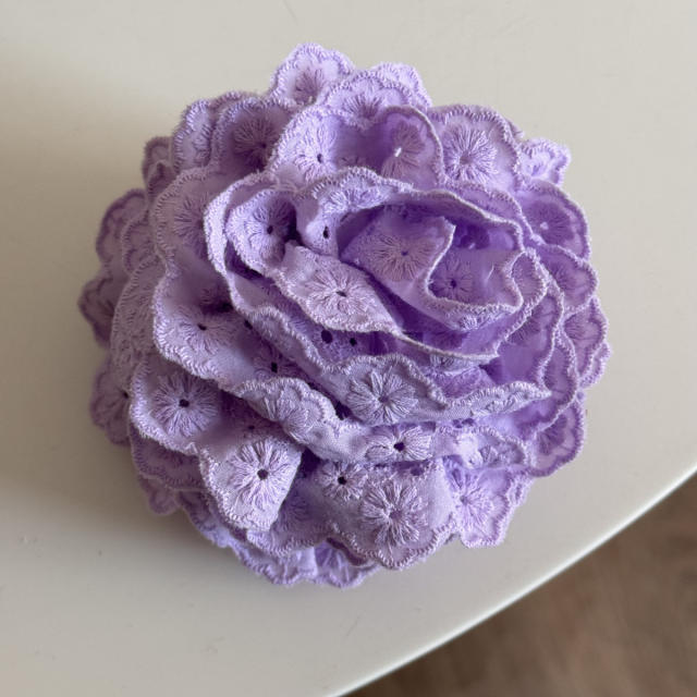 Sweet Lace Flower Hair Clamp Medium Gentle Flower hair claw clips