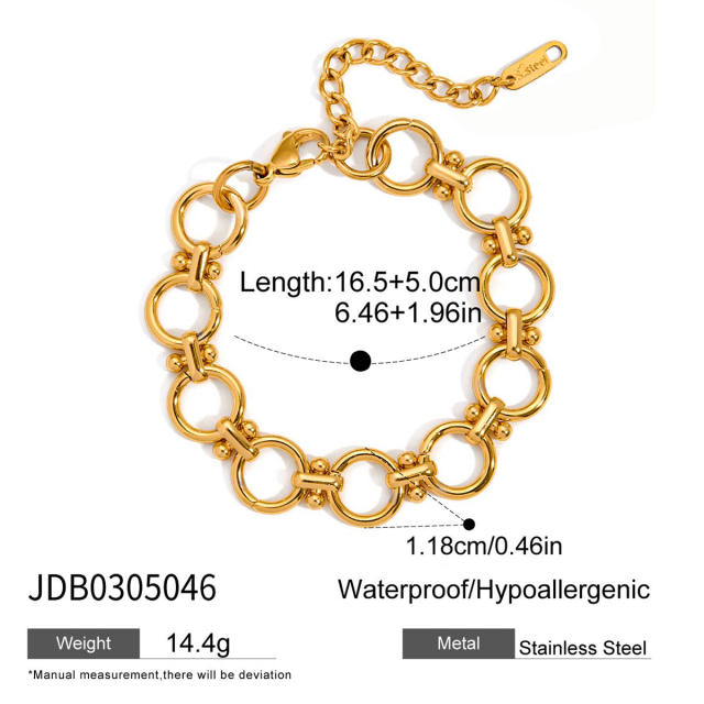 Stainless Steel Watch Strap Zircon Bracelet Light Luxury Non-Fading Jewelry for Women's
