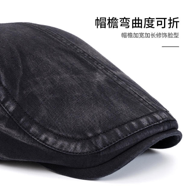 Korean fashion easy match vintage beret for men