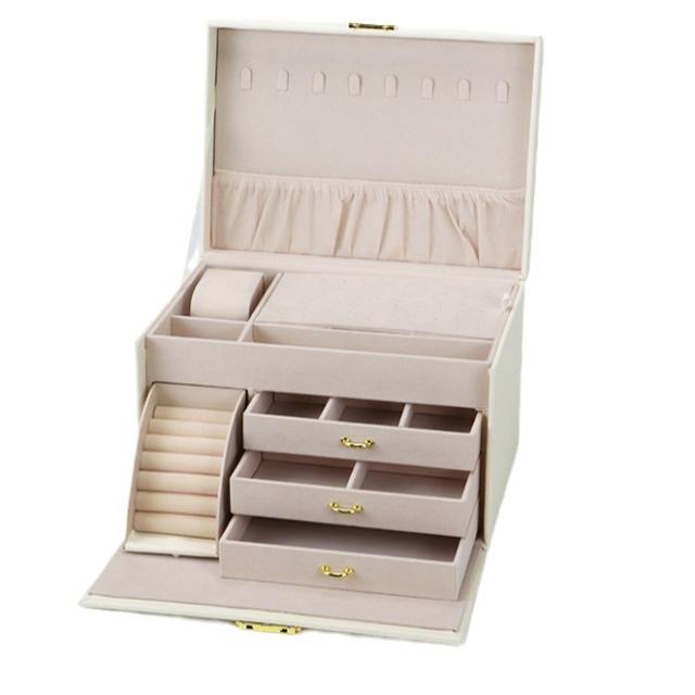 large-capacity jewelry box portable jewelry box