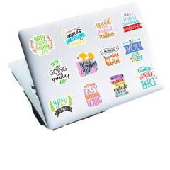 50pcs new inspirational text stickers English short sentence personality cup sticker