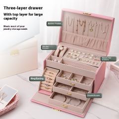 large-capacity jewelry box portable jewelry box