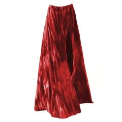 New Green Ink Print Hollow Out Swimsuit Split Umbrella Skirt Holiday suit