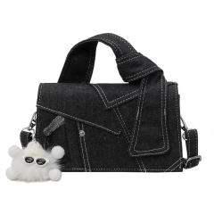 Denim Handbag Women's New All-match Crossbody Bag small square bag purse bag