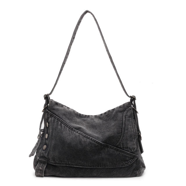 Denim Bag Women's 2025 Retro Crosbody Bag Commuter Large Capacity Tote Bag