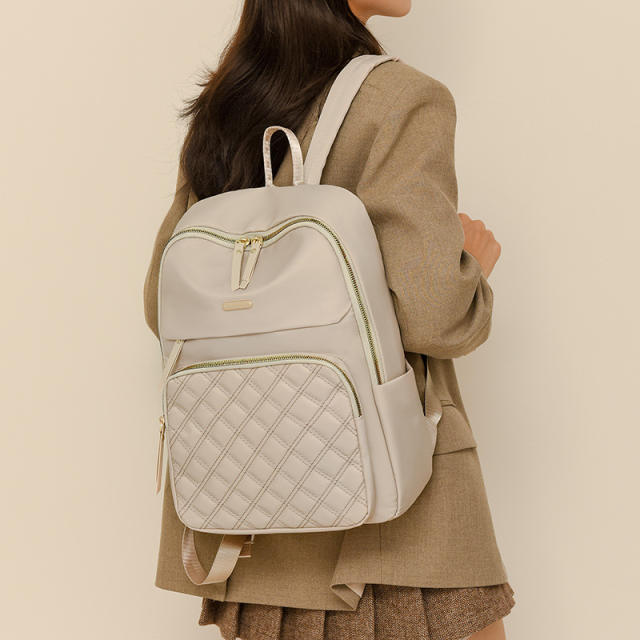 New Fashion Simple Computer Bag Female 14 Inch Female Business Large Capacity Schoolbag Backpack