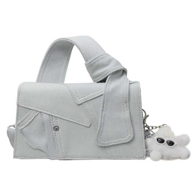 Denim Handbag Women's New All-match Crossbody Bag small square bag purse bag