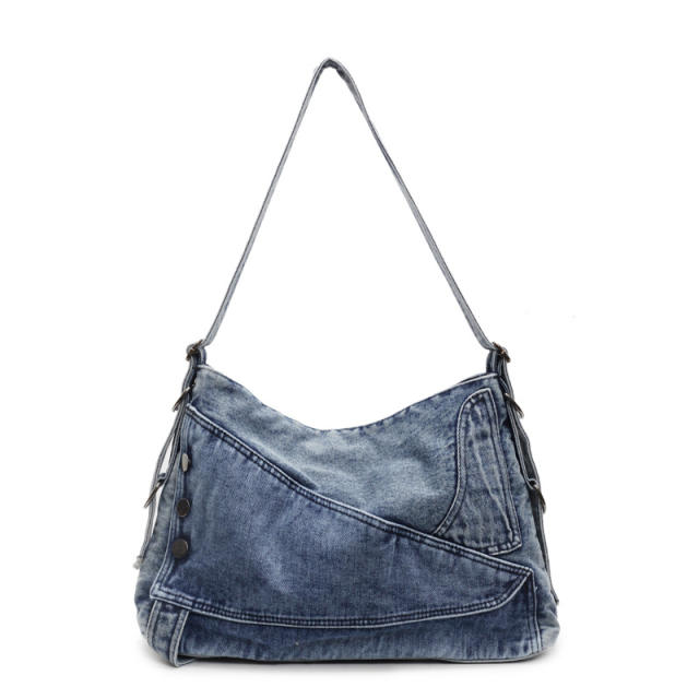 Denim Bag Women's 2025 Retro Crosbody Bag Commuter Large Capacity Tote Bag