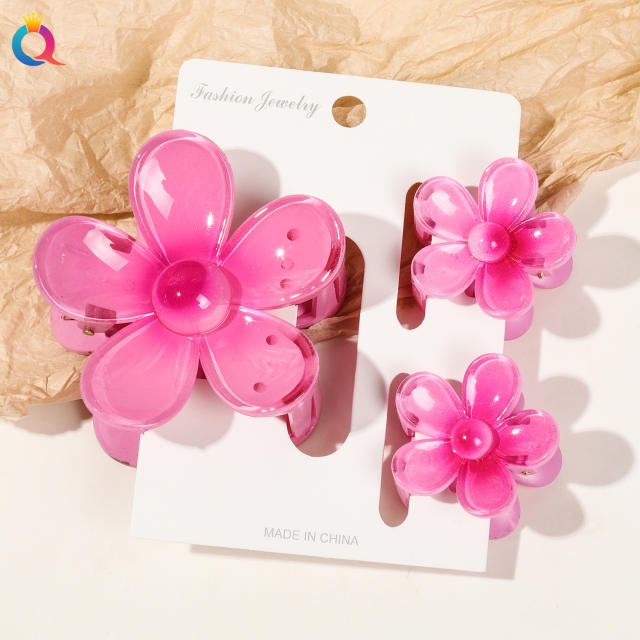 Hot-selling Egg Flower Clamp Combination suit Holiday Flower hair claw clips set