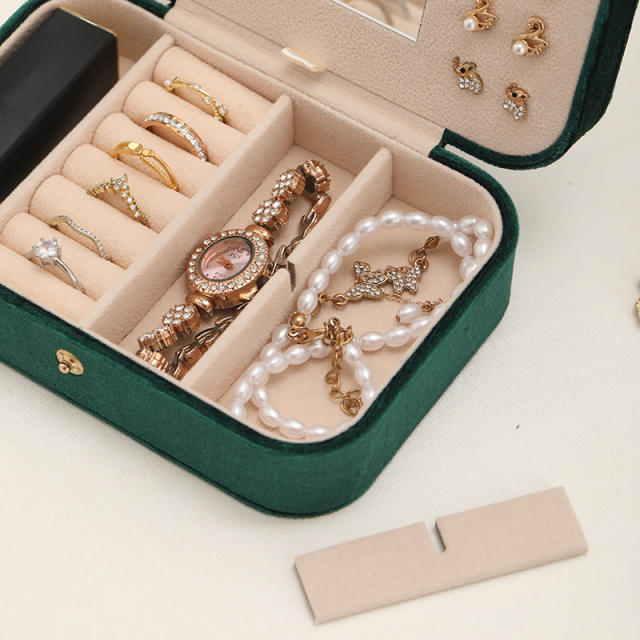 Earrings storage box small jewelry box organizing box multi-layer jewelry box