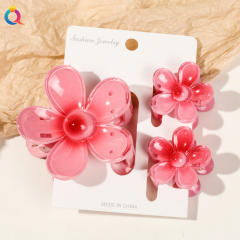 Hot-selling Egg Flower Clamp Combination suit Holiday Flower hair claw clips set