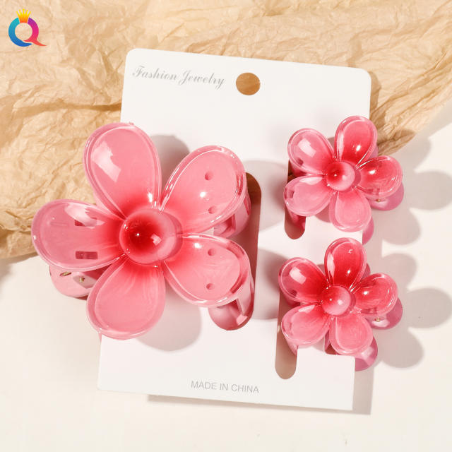 Hot-selling Egg Flower Clamp Combination suit Holiday Flower hair claw clips set