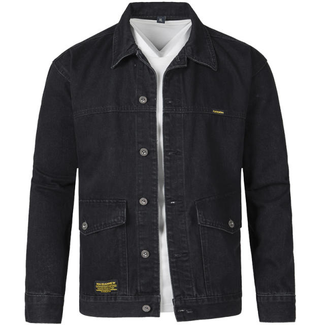 Spring Autumn New Men's Loose Handsome Denim Jacket