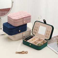 Earrings storage box small jewelry box organizing box multi-layer jewelry box