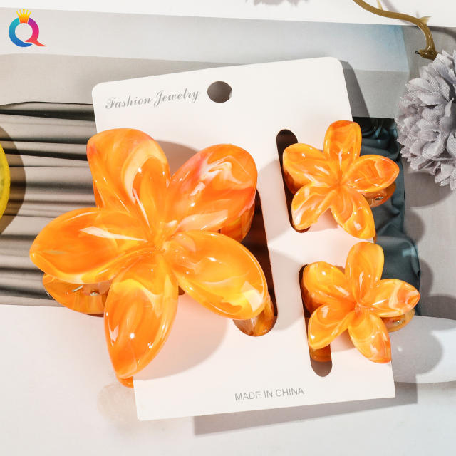Hot-selling Egg Flower Clamp Combination suit Holiday Flower hair claw clips set