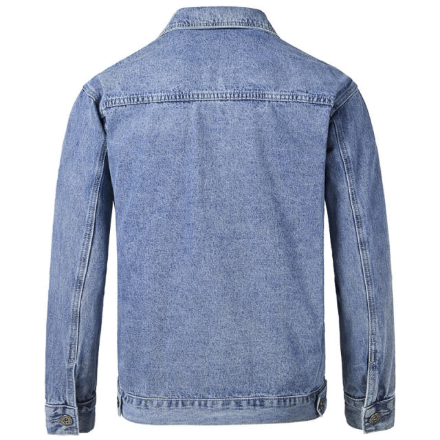 Spring Autumn New Men's Loose Handsome Denim Jacket
