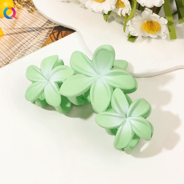 Spring Summer Gradient Flower Grab Clip hot sale hair claw cilps