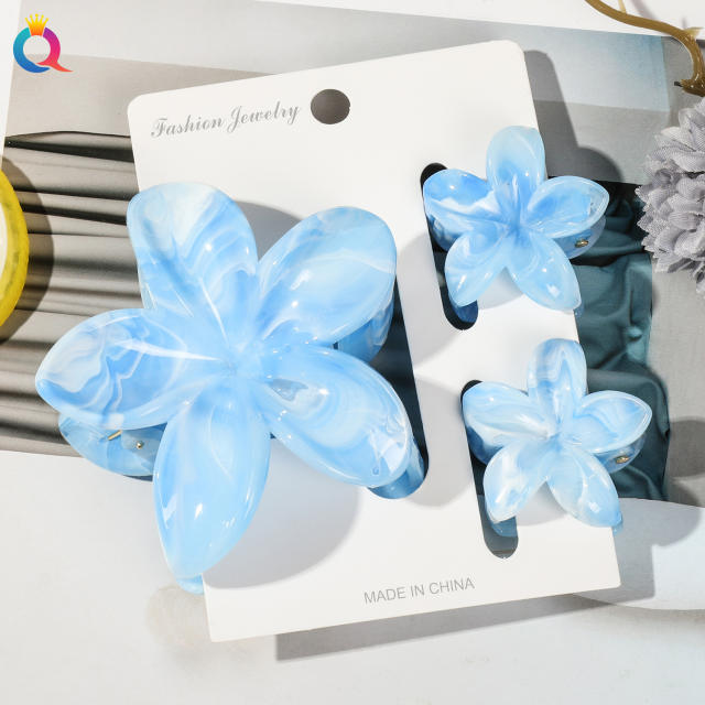 Hot-selling Egg Flower Clamp Combination suit Holiday Flower hair claw clips set