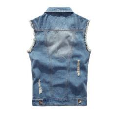 2024 New Summer Men's Slim Fit Ripped Denim Vest