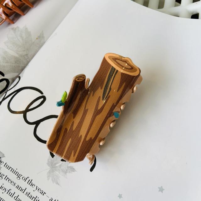 New Maple Leaf Acrylic Farm Hairpin Squirrel hair claw clips for autumn winter 7cm