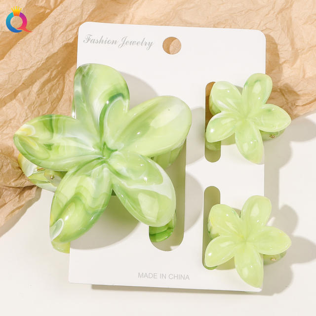 Hot-selling Egg Flower Clamp Combination suit Holiday Flower hair claw clips set