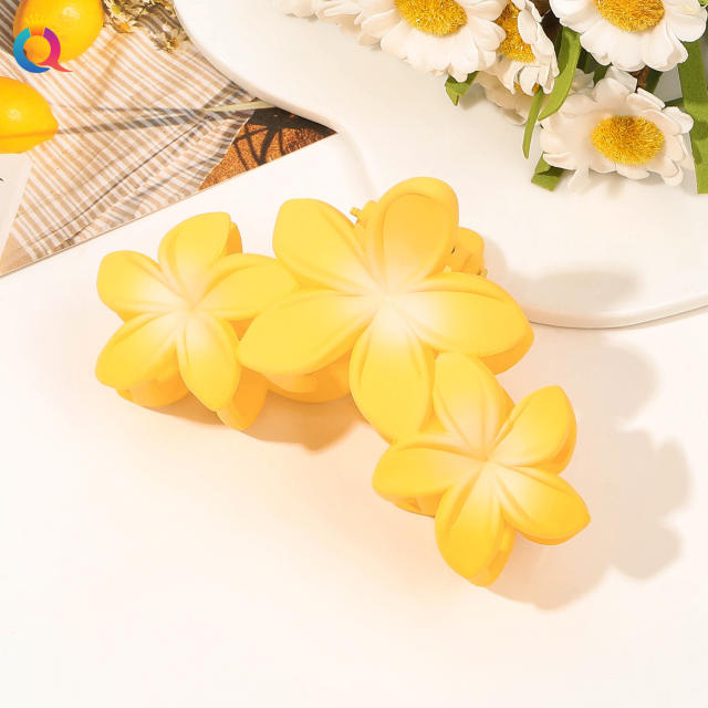 Spring Summer Gradient Flower Grab Clip hot sale hair claw cilps