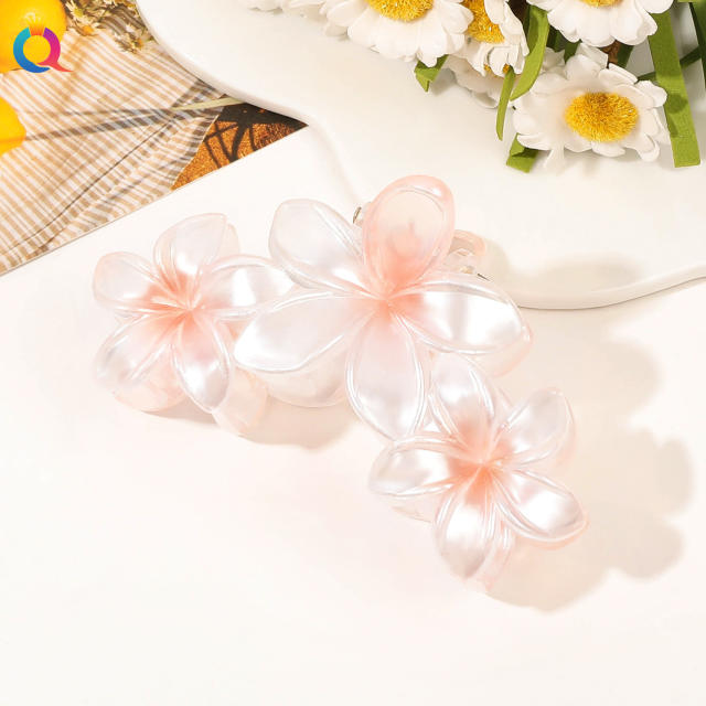 Spring Summer Gradient Flower Grab Clip hot sale hair claw cilps