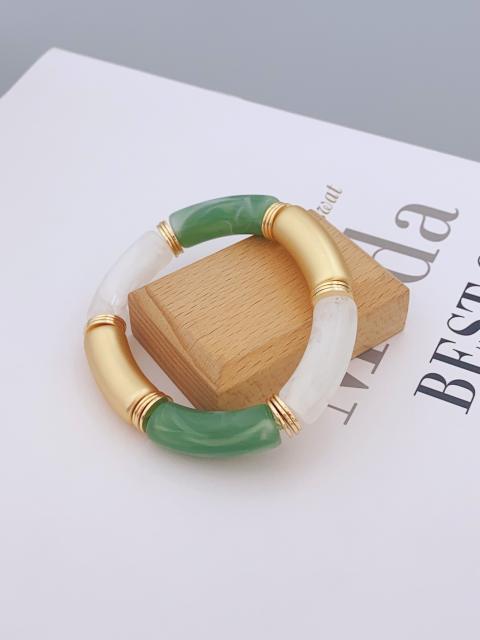 New color matching acrylic bamboo bracelet