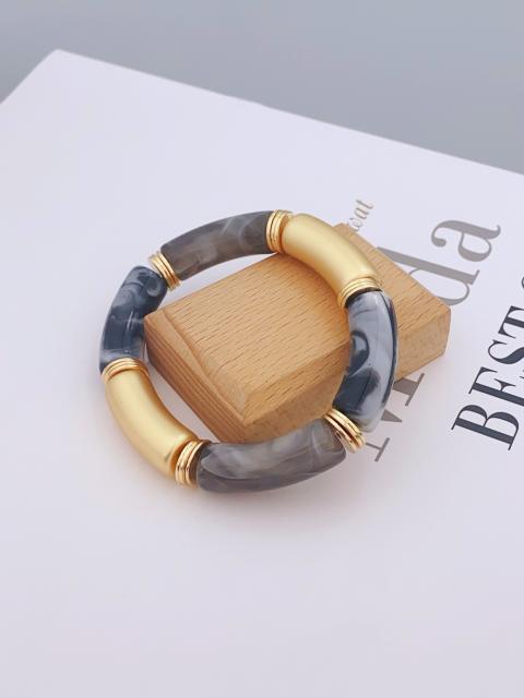 New color matching acrylic bamboo bracelet