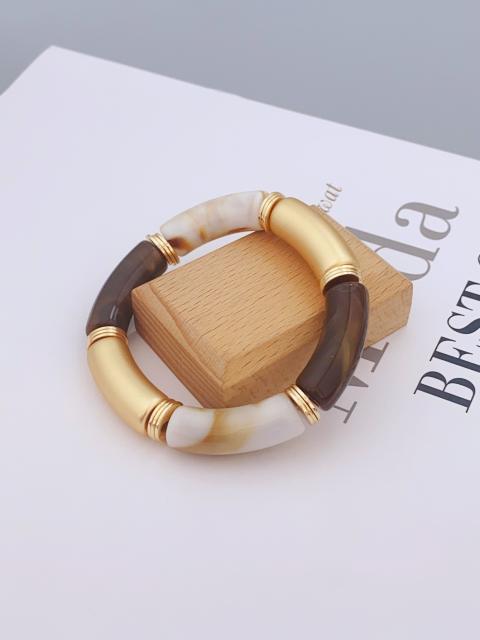 New color matching acrylic bamboo bracelet