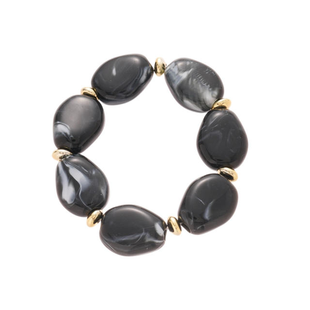 Acrylic Irregular Oval Bracelet Exaggerated Hand Jewelry for women