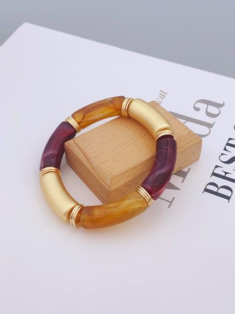 New color matching acrylic bamboo bracelet