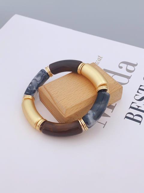 New color matching acrylic bamboo bracelet