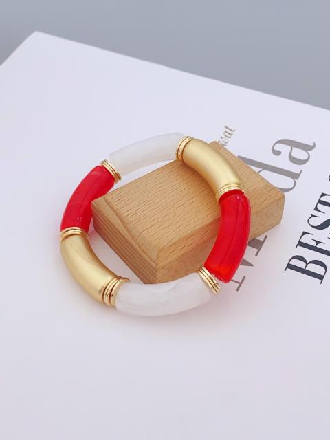 New color matching acrylic bamboo bracelet