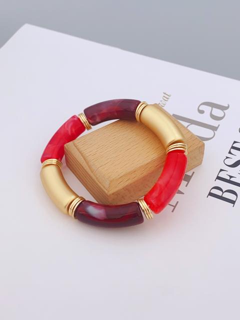 New color matching acrylic bamboo bracelet