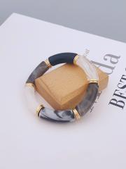 New color matching acrylic bamboo bracelet