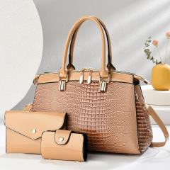 large capacity women's new all-match zipper tote bag set