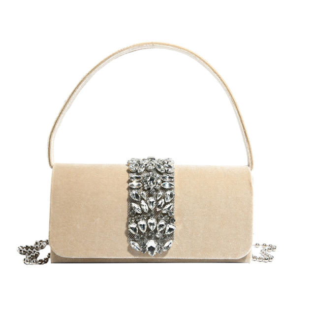 Diamond bag women's rhinestone evening bag all-match wedding handbag purse bag