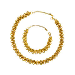 Exaggerated Luxury stainless Steel Heavy Industry choker necklace