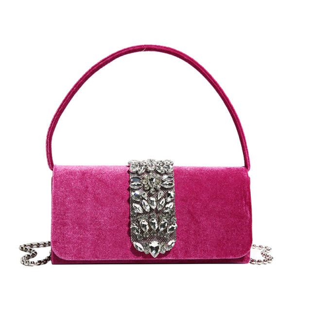 Diamond bag women's rhinestone evening bag all-match wedding handbag purse bag