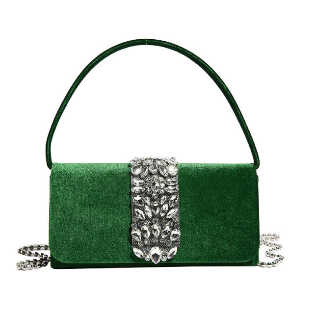 Diamond bag women's rhinestone evening bag all-match wedding handbag purse bag