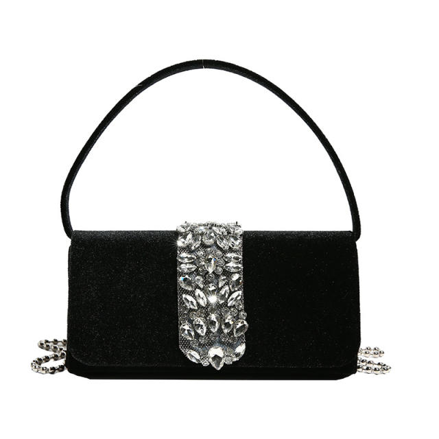Diamond bag women's rhinestone evening bag all-match wedding handbag purse bag