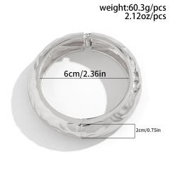Exaggerated fashion pearl Joker bangle female personality diamond alloy bangle set