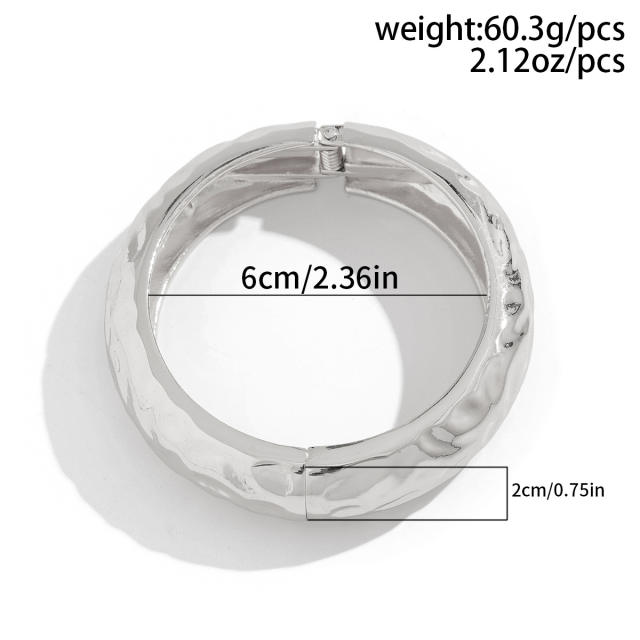 Exaggerated fashion pearl Joker bangle female personality diamond alloy bangle set