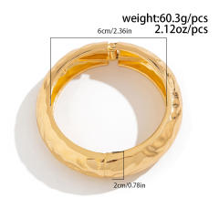 Exaggerated fashion pearl Joker bangle female personality diamond alloy bangle set