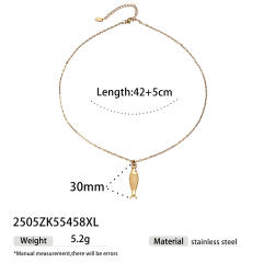 Marine Animal Starfish Pendant stainless steel Necklace