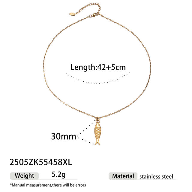 Marine Animal Starfish Pendant stainless steel Necklace