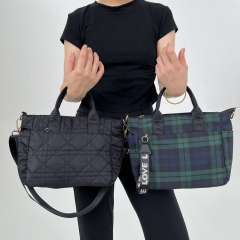 Concise quilted pattern easy match women handbag crossbody bag
