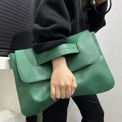 Women's fashion hand-held snake pattern clutch bag